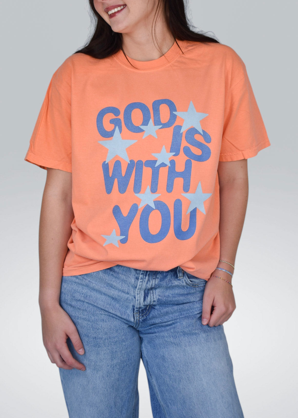 God Is With You Comfort Colors Tee