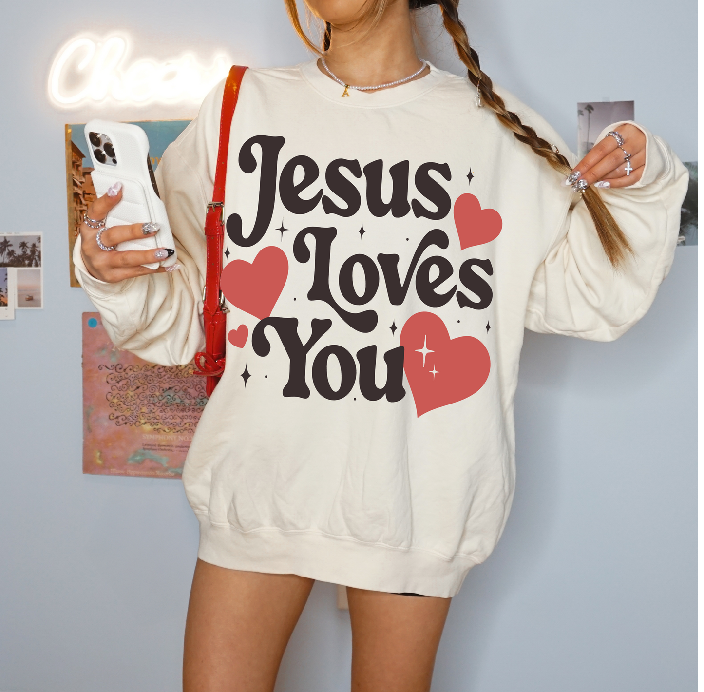 Jesus Loves You Crewneck Sweatshirt