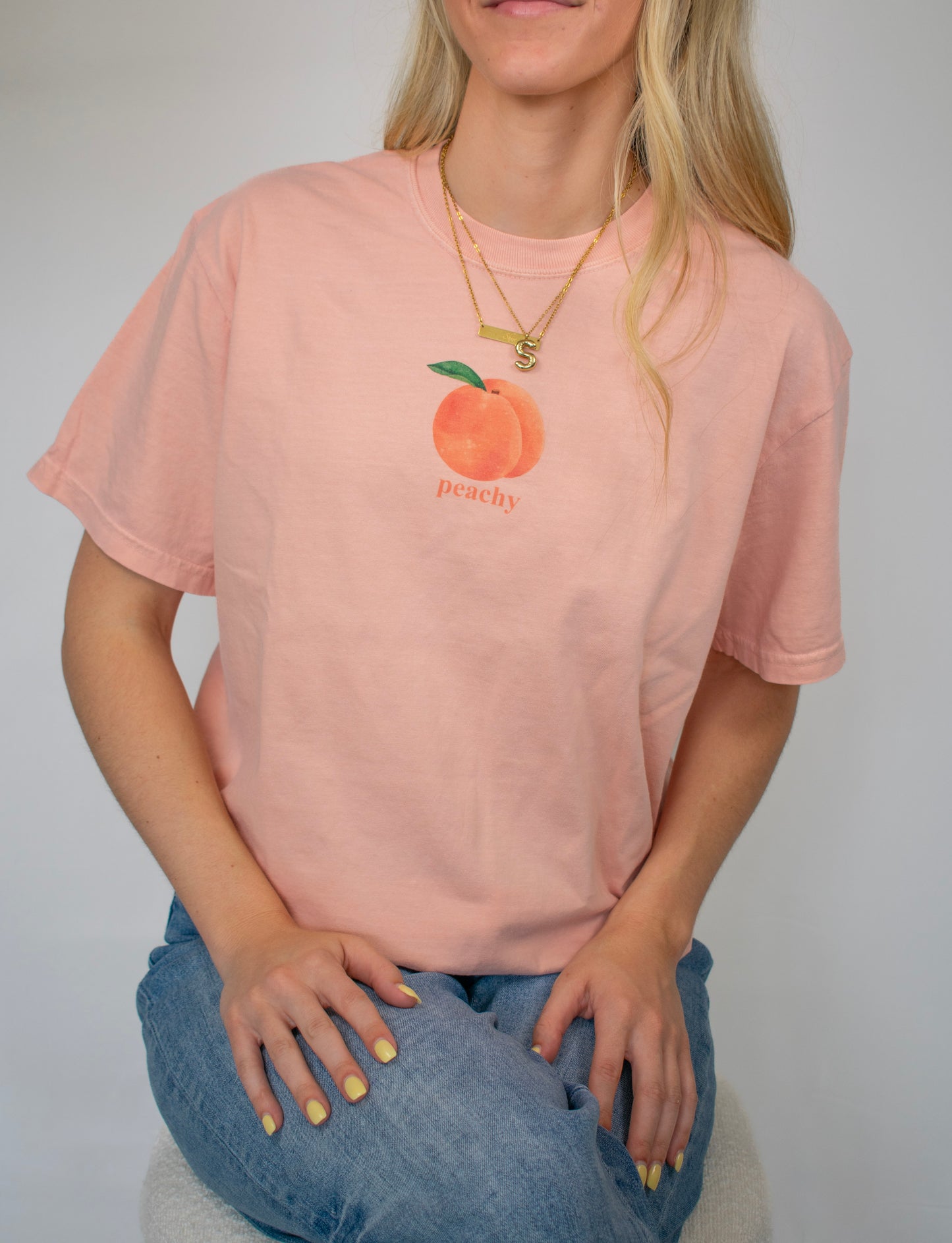 Peachy Comfort Colors Tee
