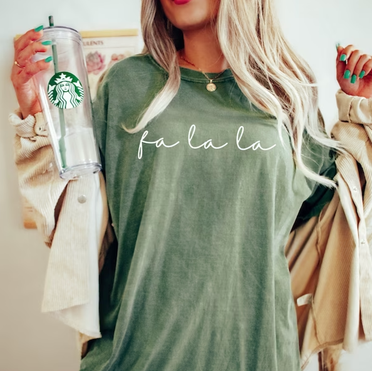 fa la la Comfort Colors short sleeve