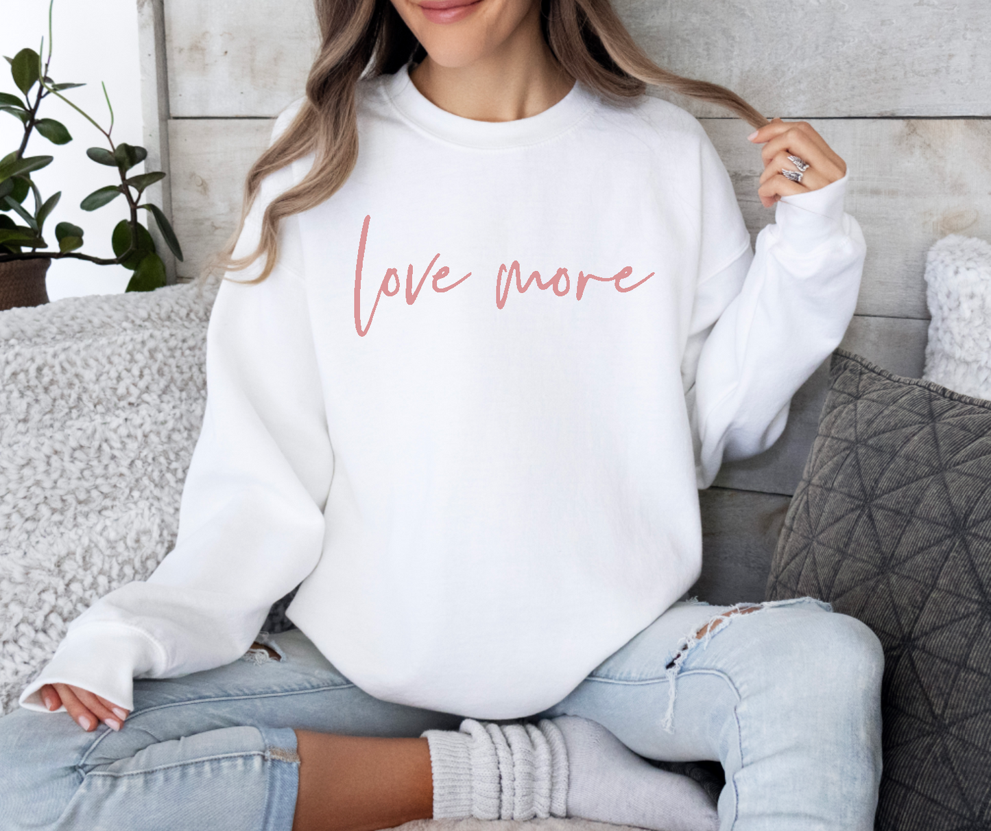 Love more crewneck sweatshirt
