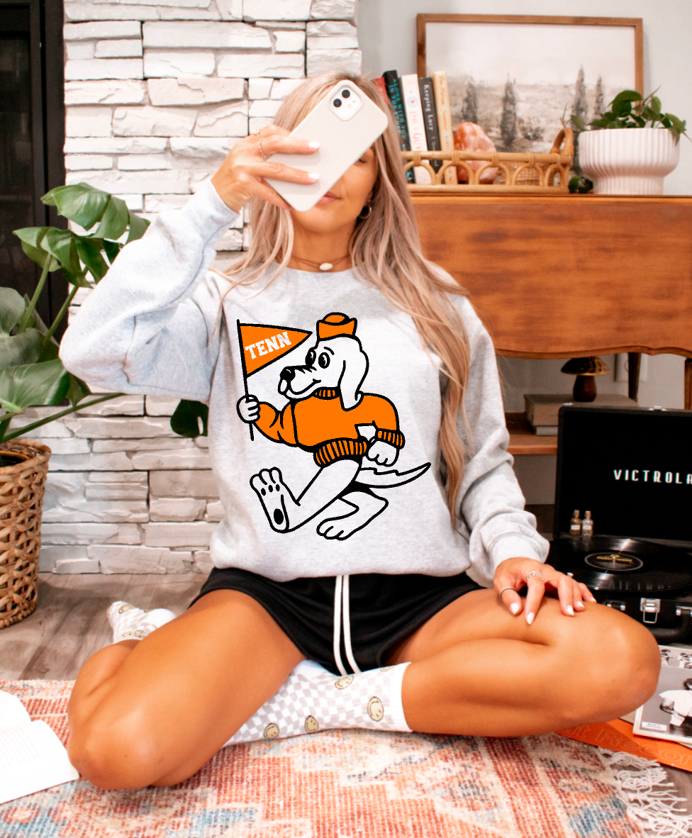Vintage Smokey Dog Cartoon Crewneck Sweatshirt