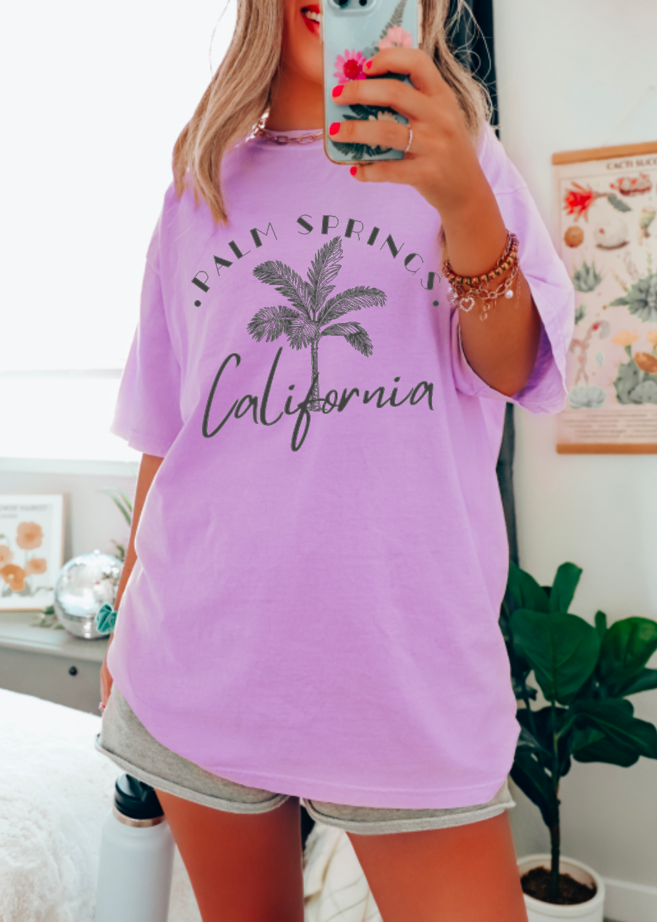 Palm Springs California Comfort Colors Short Sleeve
