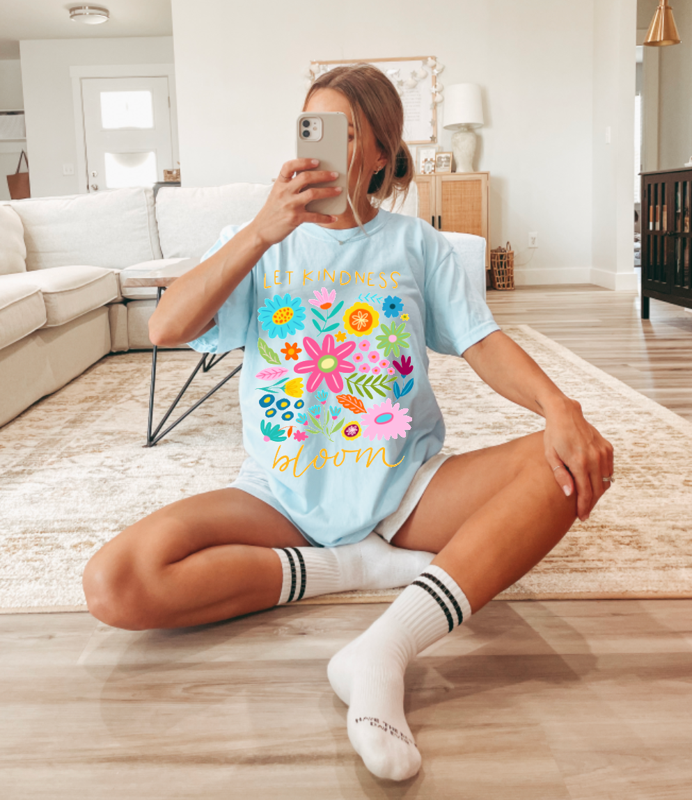 Let Kindness Bloom Comfort Colors Short Sleeve