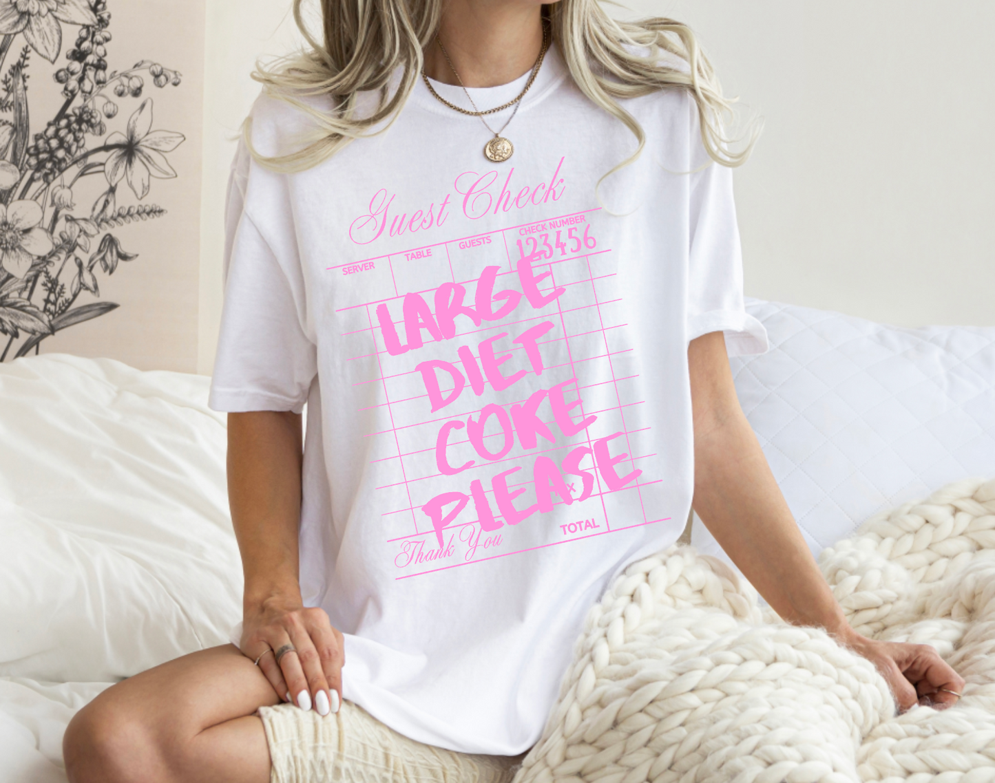 Large Diet Coke Please Comfort Colors Short Sleeve
