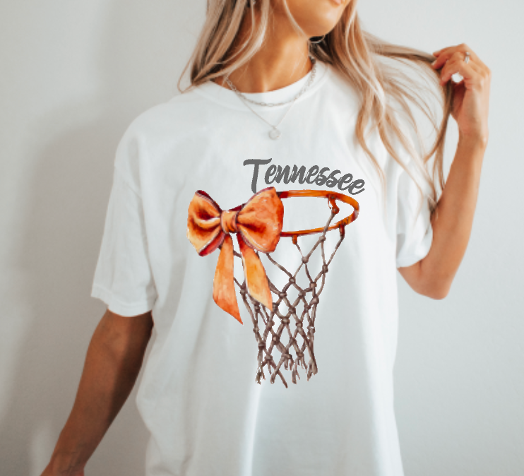 Tennessee Basketball Bow Short Sleeve