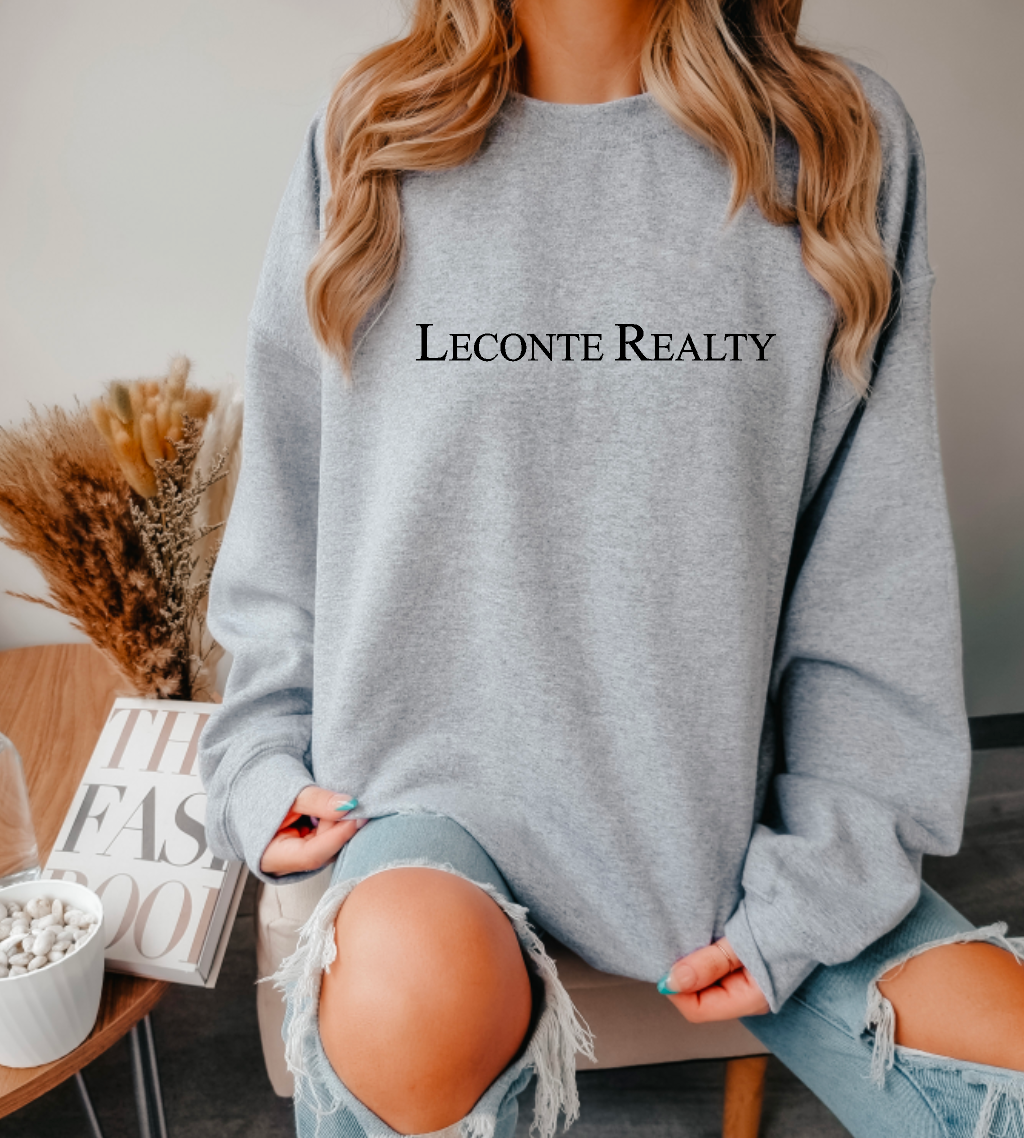 Leconte Realty Simple Logo Crewneck Sweatshirt
