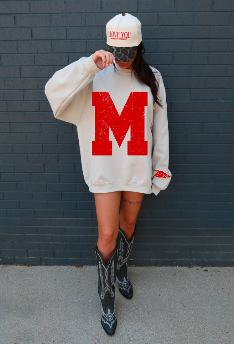 Maryville M Varsity Crewneck Sweatshirt