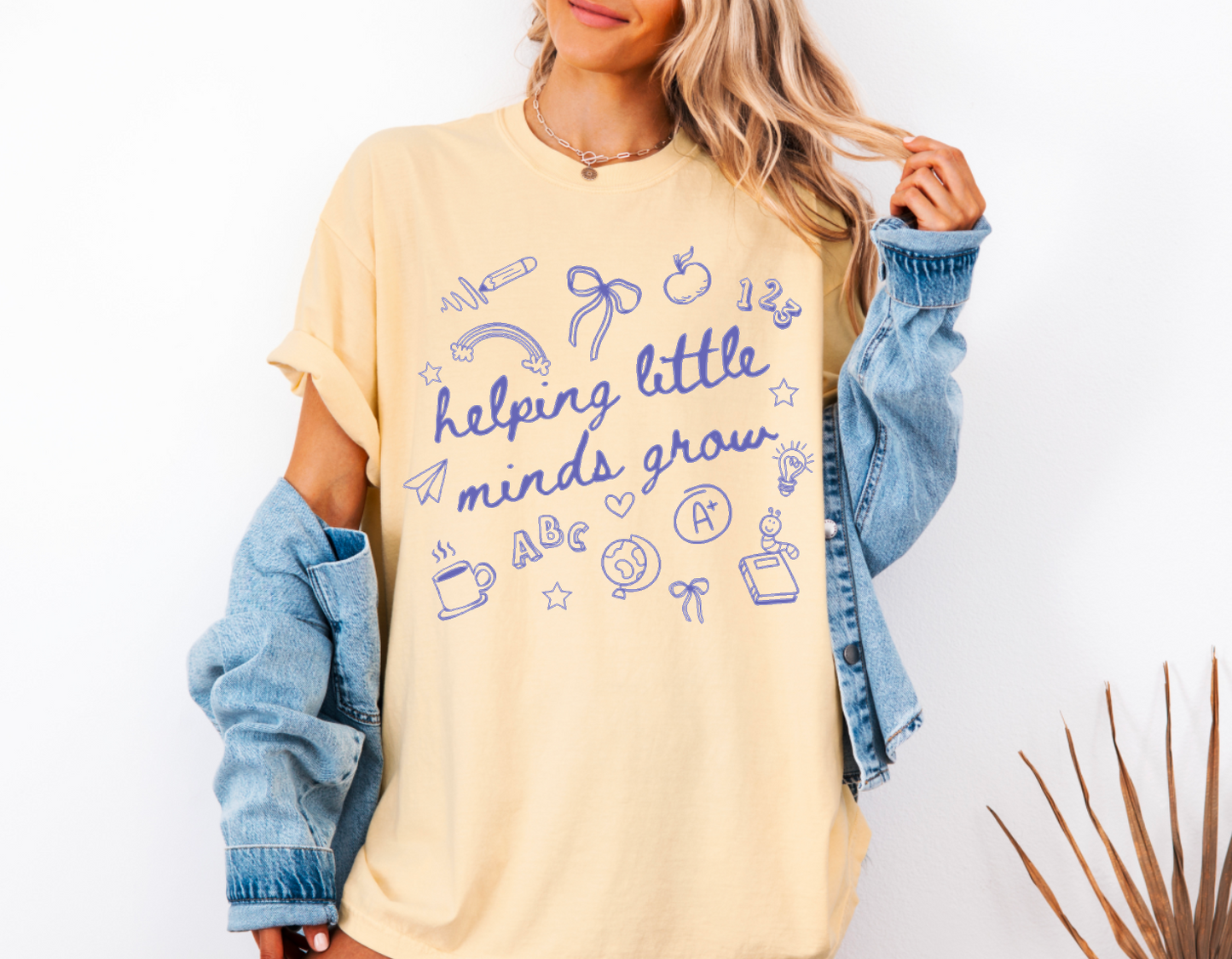 Helping Little Minds Grow Comfort Colors Short Sleeve