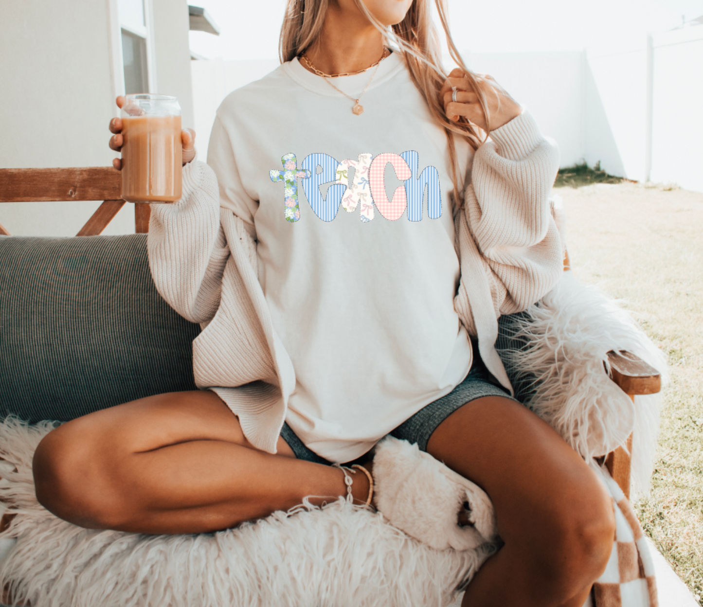 Seersucker Teach Comfort Colors Short Sleeve