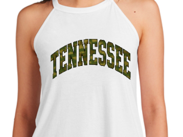 Camo Tennessee High Neck Tank