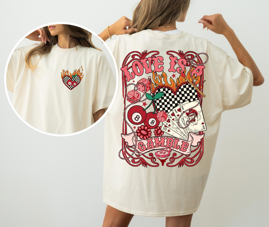 Love Is a Gamble Comfort Colors Short Sleeve