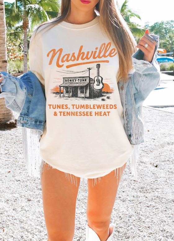 Nashville Honky Tonk Comfort Colors Tee
