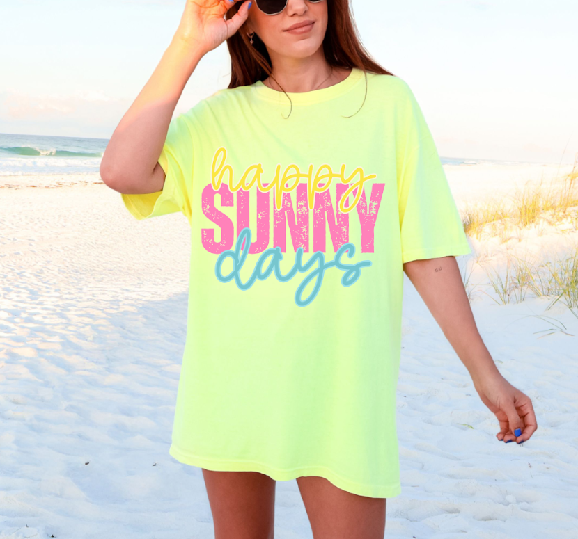 Happy Sunny Days Comfort Colors Tee