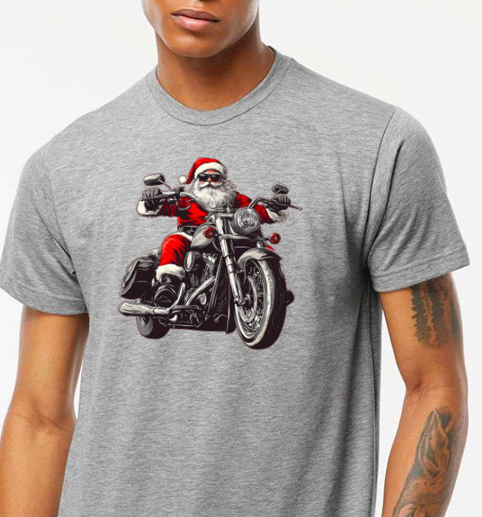 Santa Motorcycle short sleeve