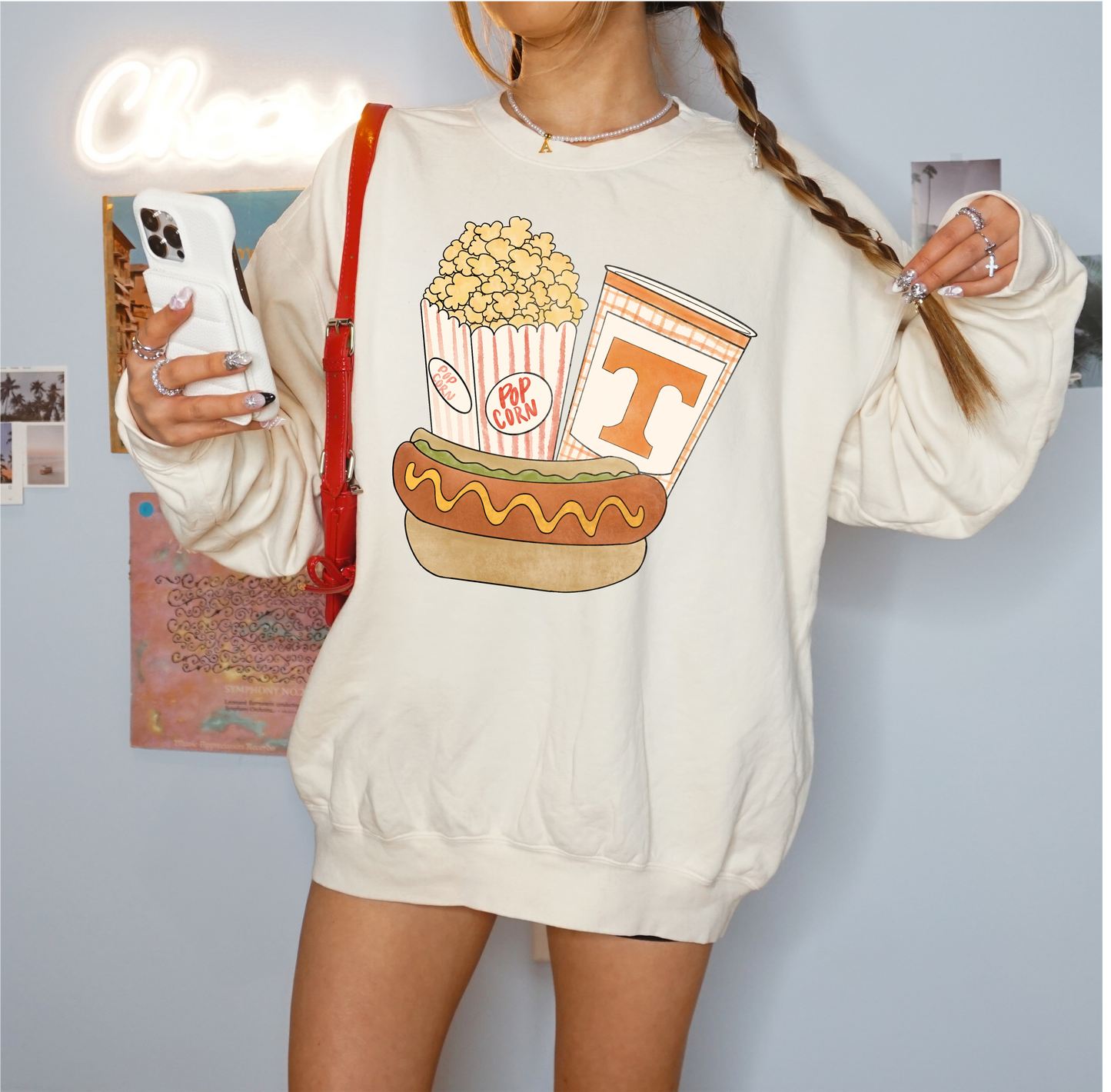 Here for the Snacks Crewneck Sweatshirt