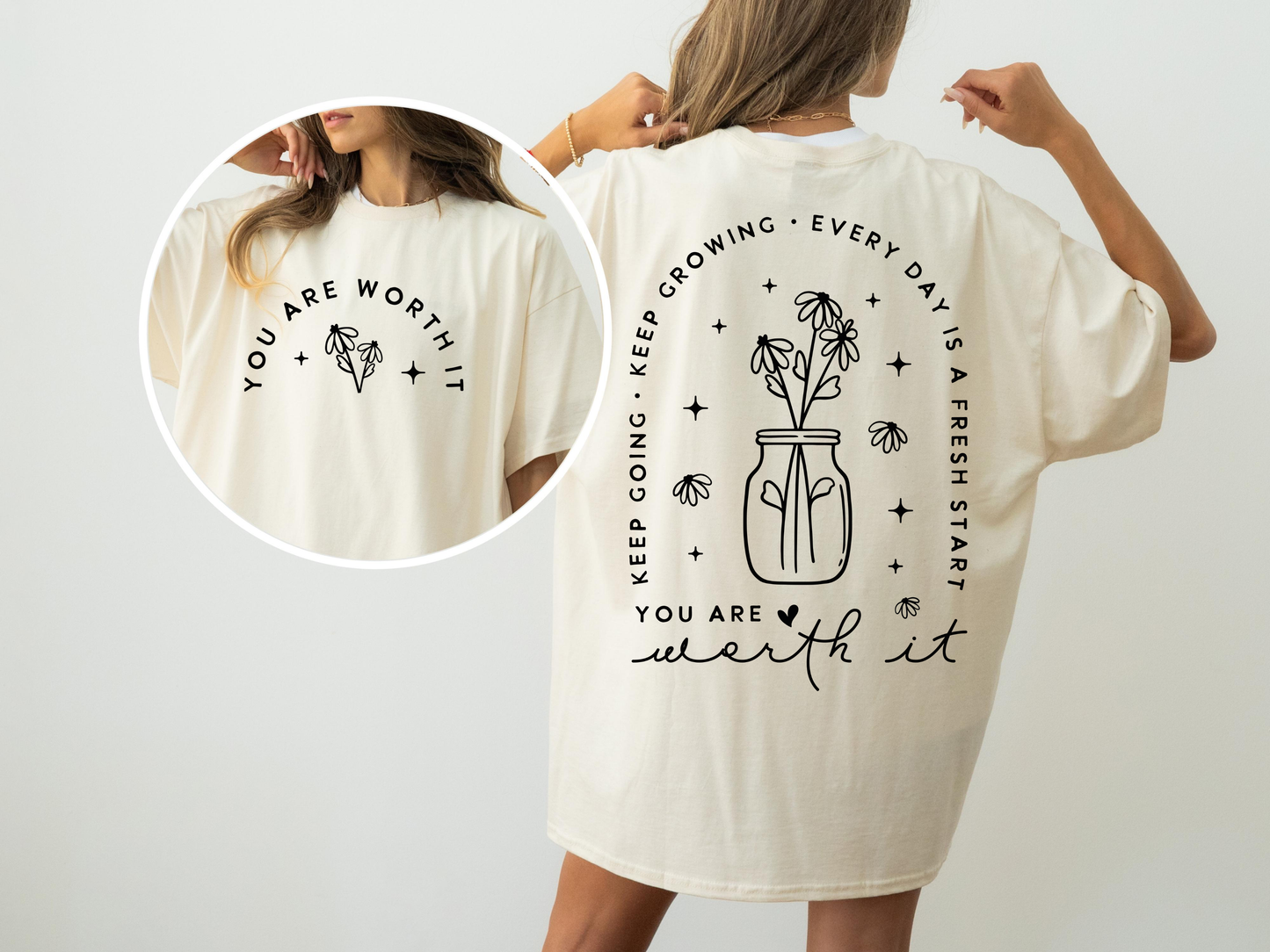 You Are Worth It Comfort Colors Tee