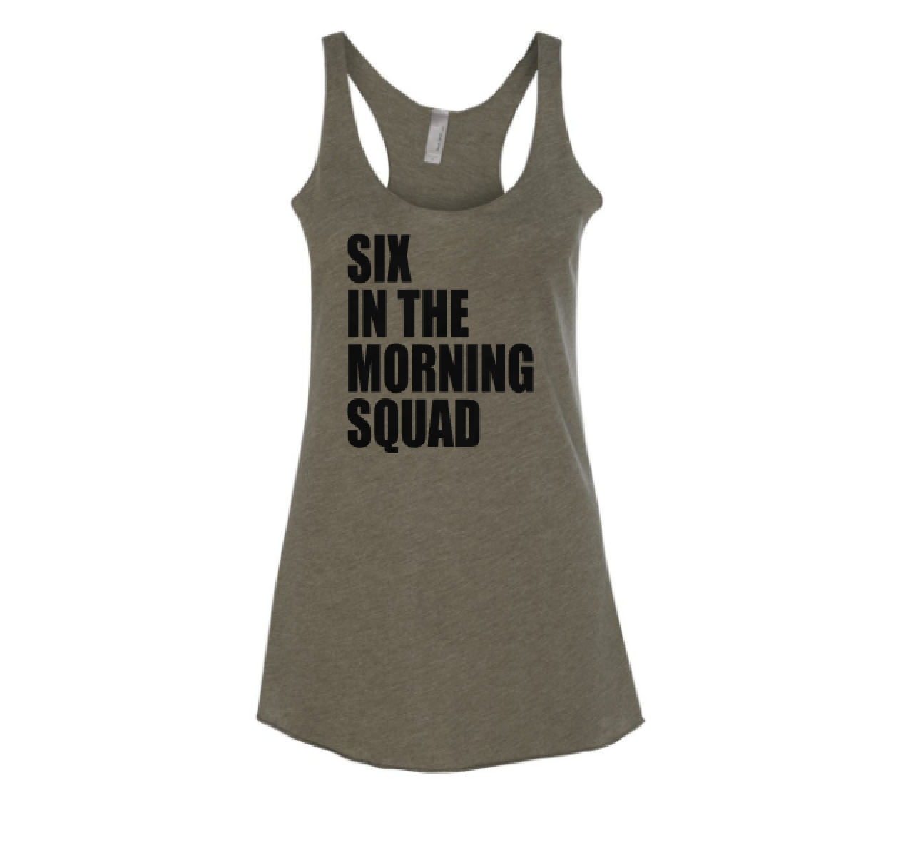 Six in the Morning Squad Racerback Tank