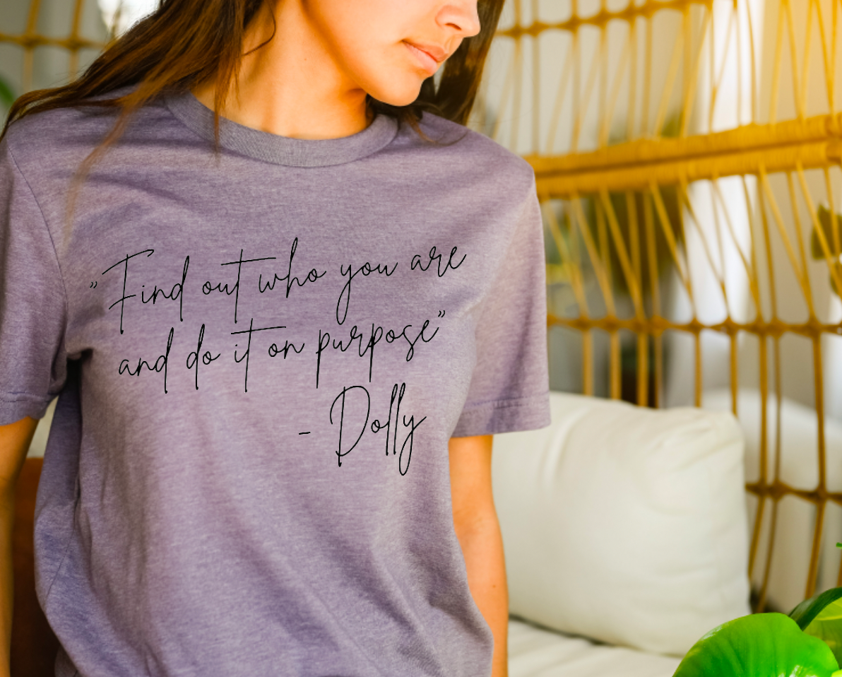 Find out who you are and do it on purpose Dolly