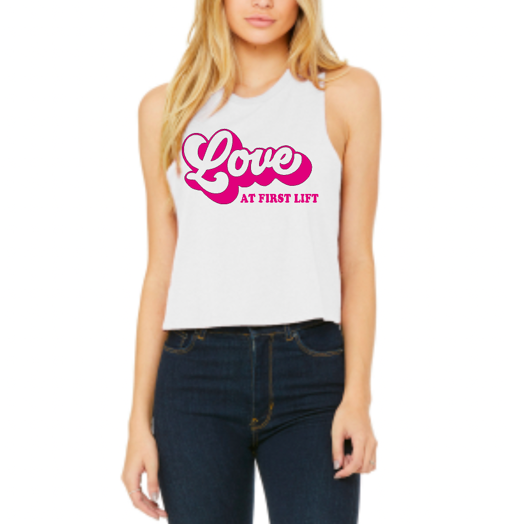 Love at First Lift Powerfit Crop Racerback Tank