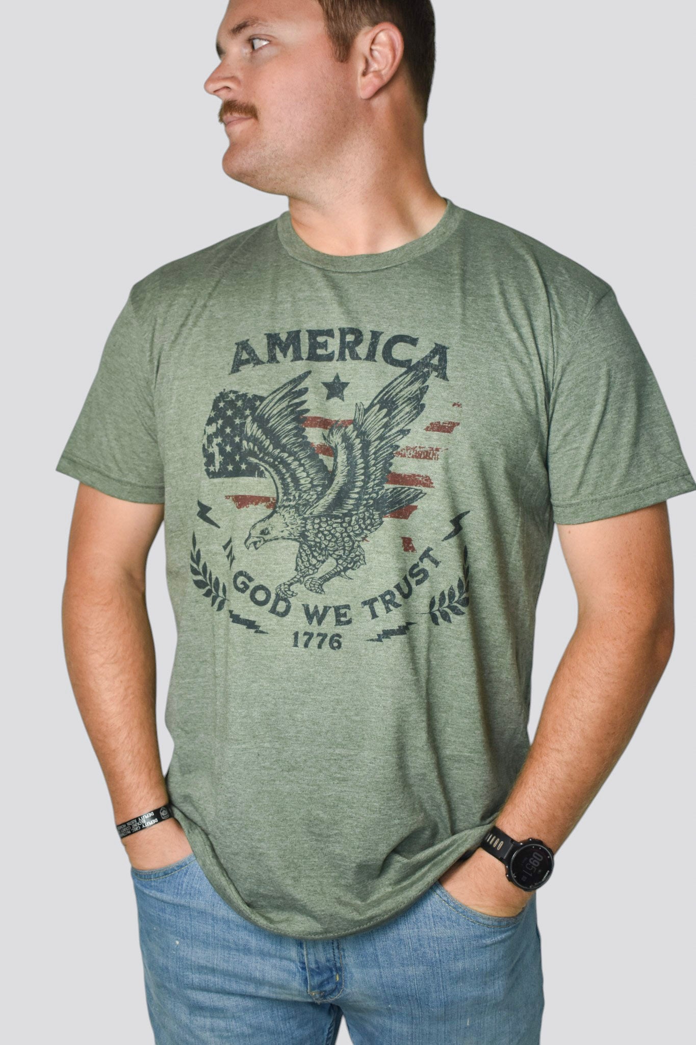 America In God We Trust  short sleeve