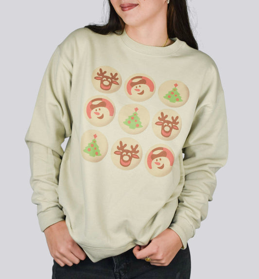 Christmas cookies crewneck sweatshirt