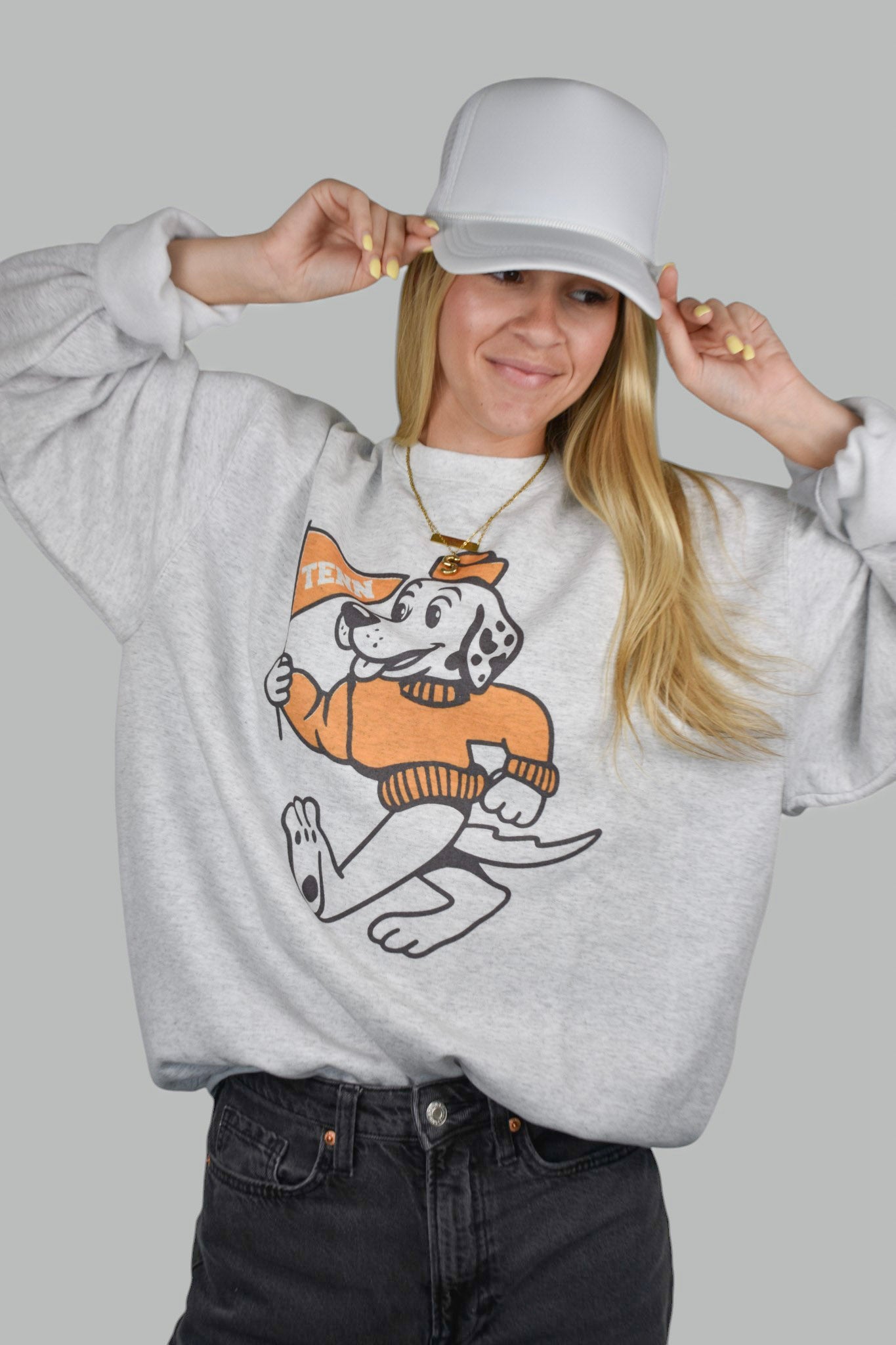 Vintage Smokey Dog Cartoon Crewneck Sweatshirt