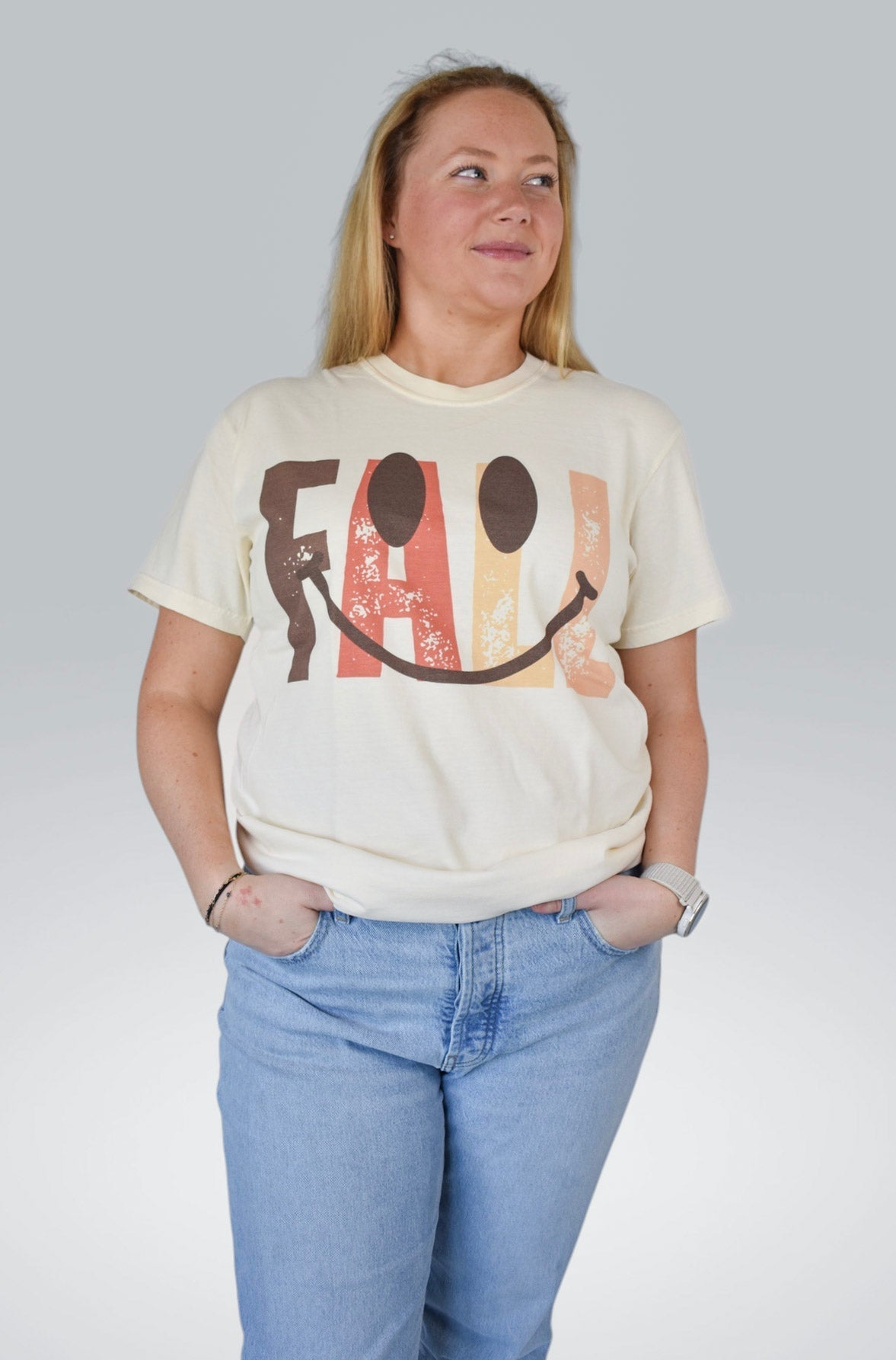 Fall Smiley Comfort Colors Tee