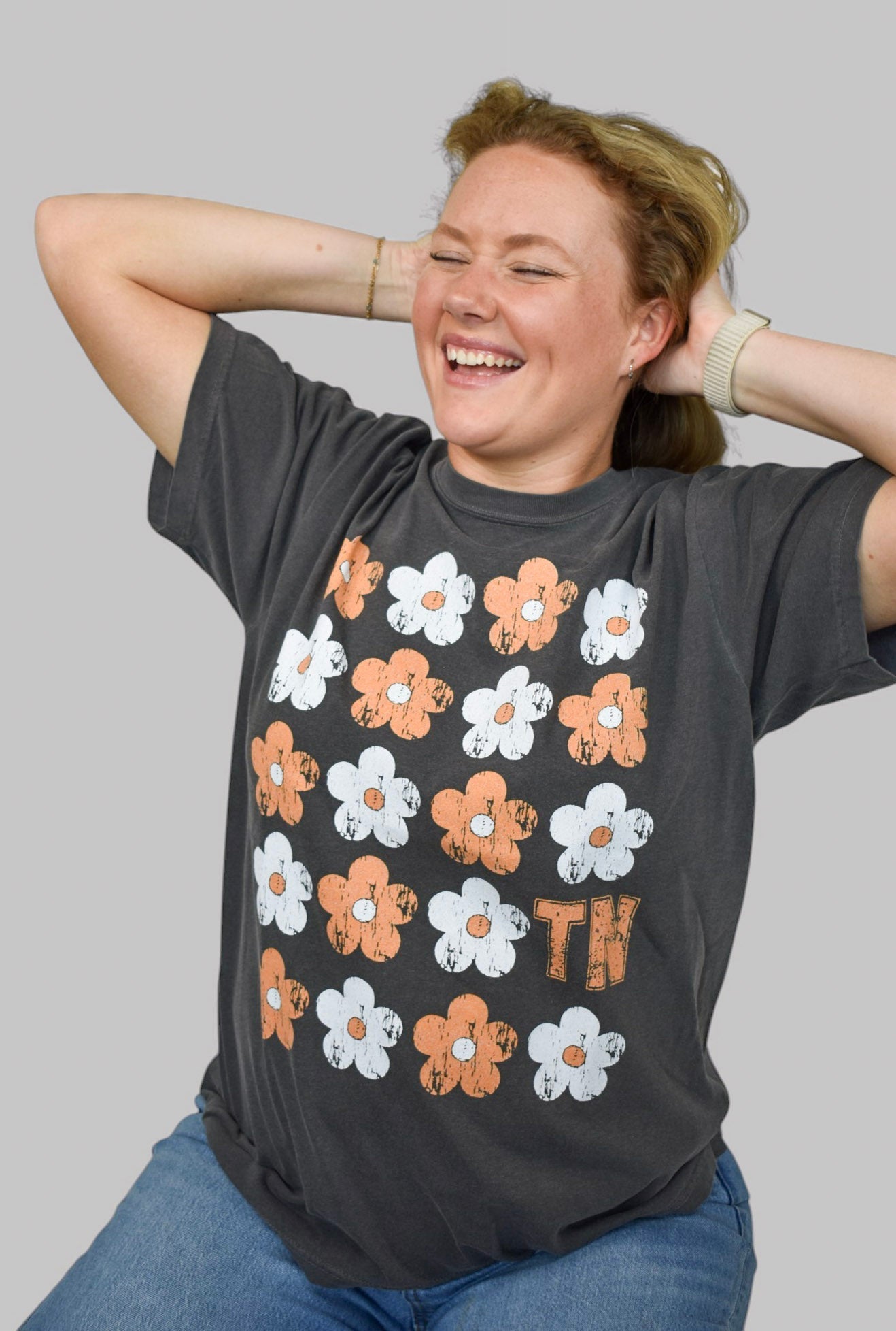 Floral TN Comfort Colors Tee