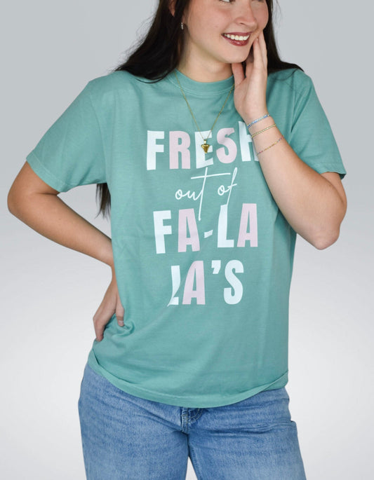 Fresh Out of Fa-La-La’s Comfort Colors Tee