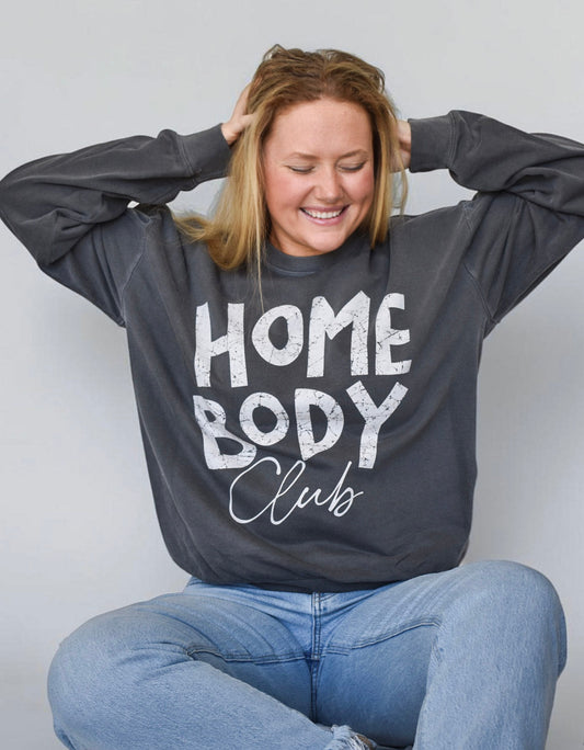 Homebody Club Comfort Colors Crewneck Sweatshirt