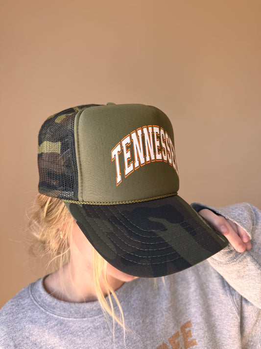 Tennessee Camo Trucker Hat ***PREORDER***