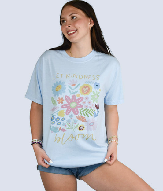 Let Kindness Bloom  Comfort Colors Short Sleeve