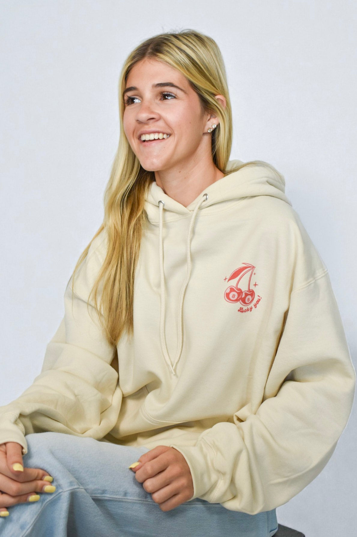 Lucky You Cherry Hoodie