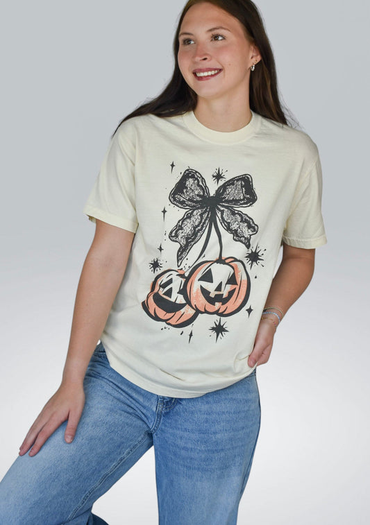 Cherry Pumpkins Comfort Colors Tee