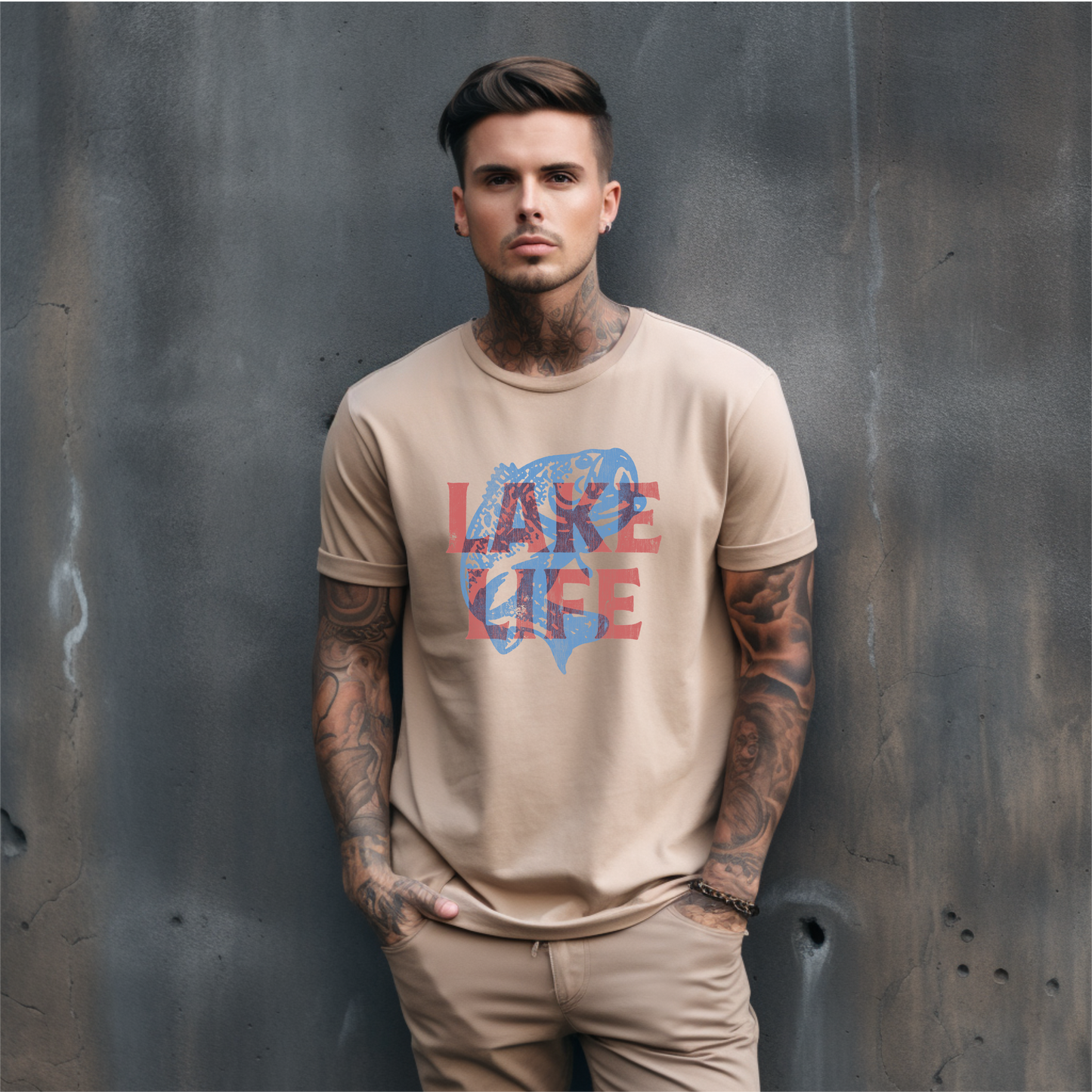Lake Life Fish Comfort Colors Short Sleeve