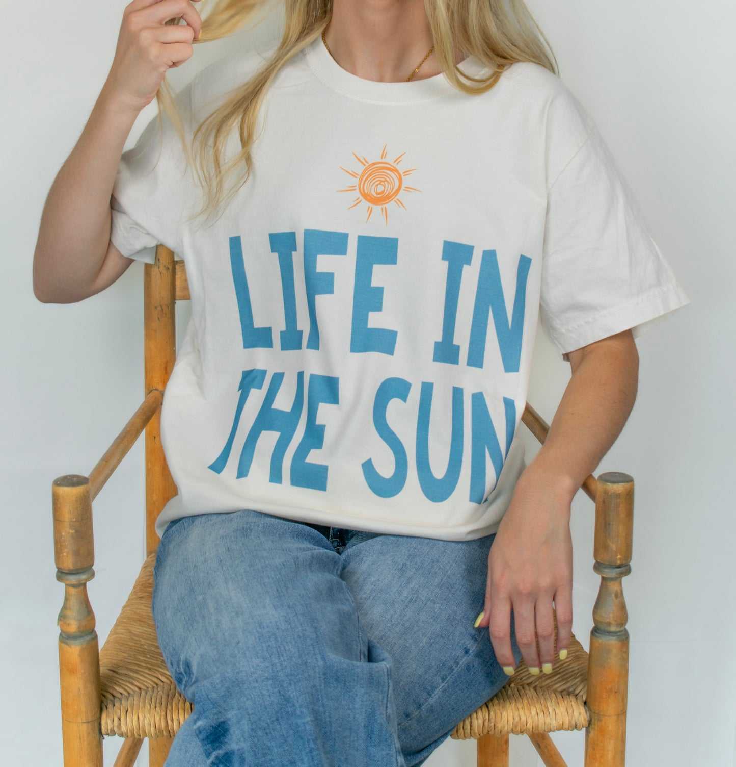 Life In The Sun Vintage White Tee