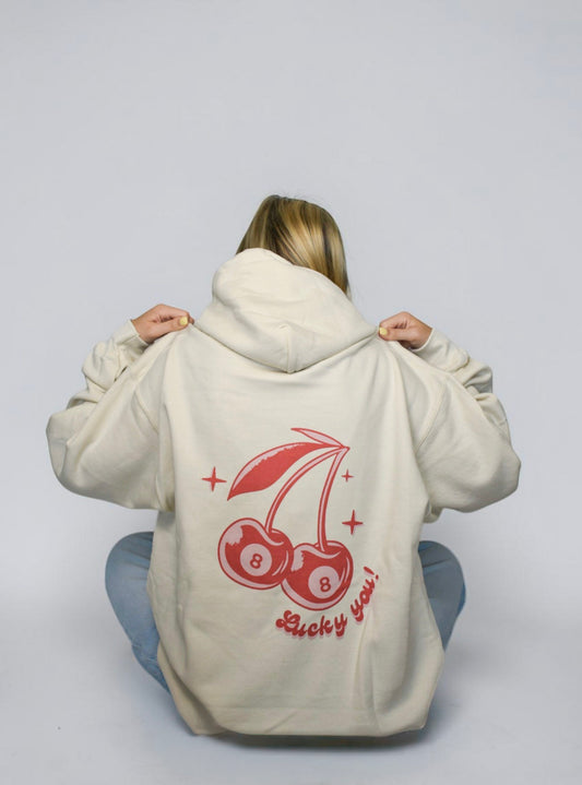 Lucky You Cherry Hoodie