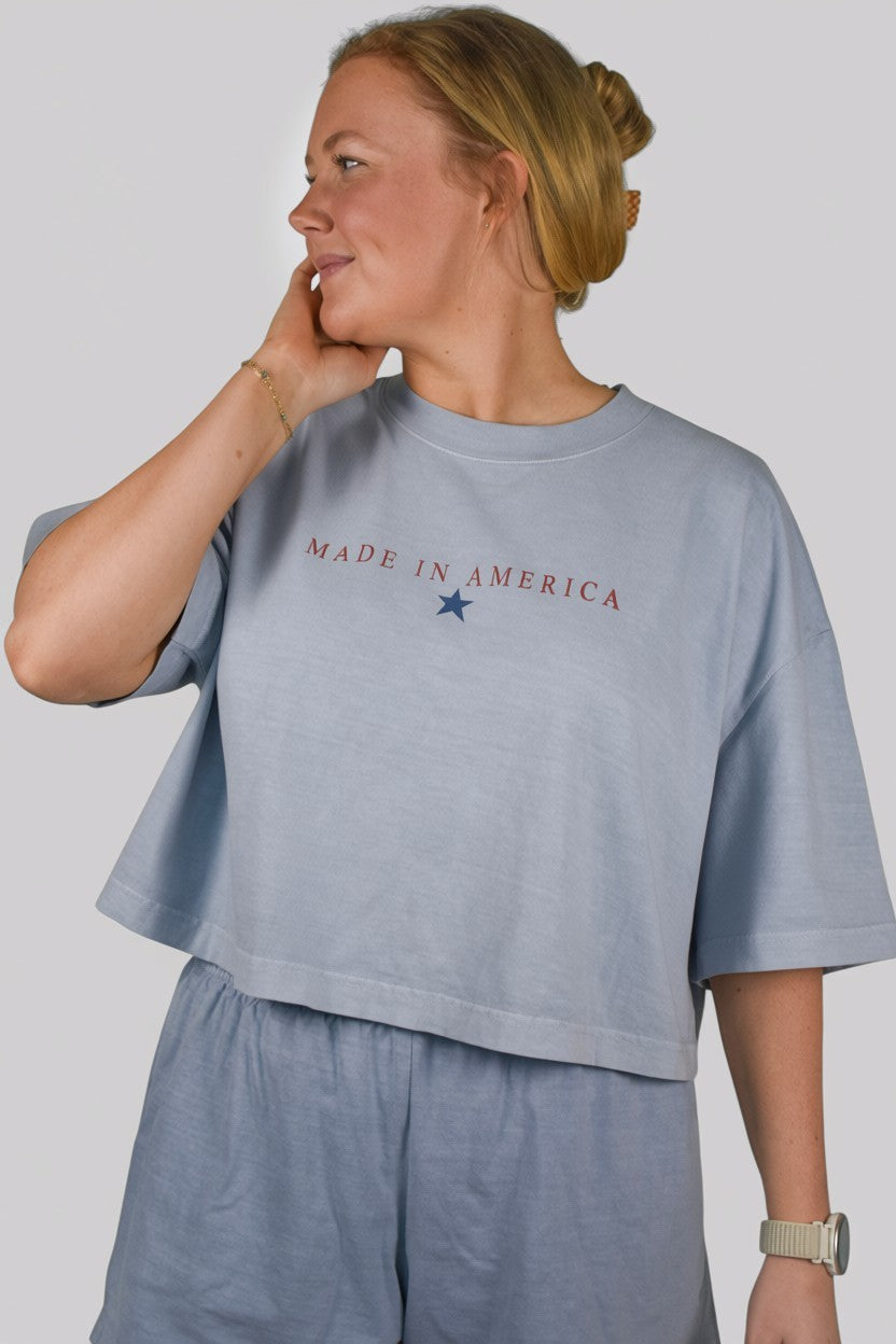 Made in America Cropped Tee