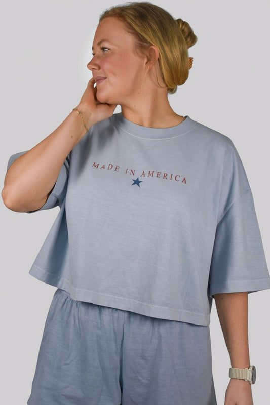 Made in America Cropped Tee