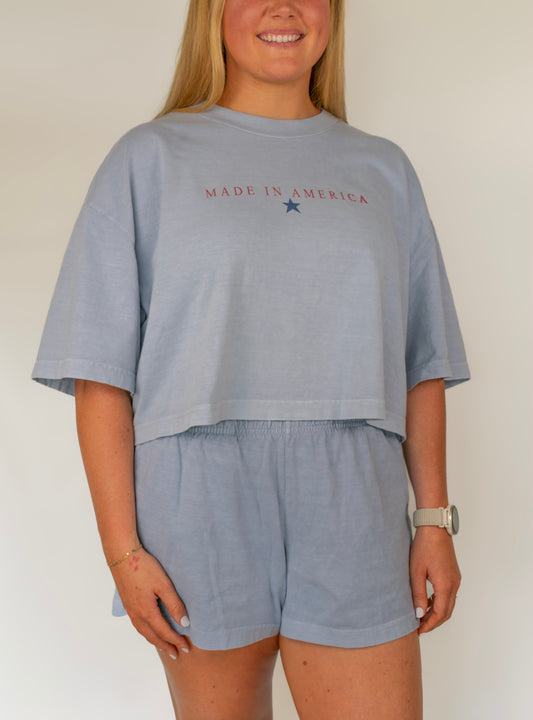 Made in America Cropped Tee