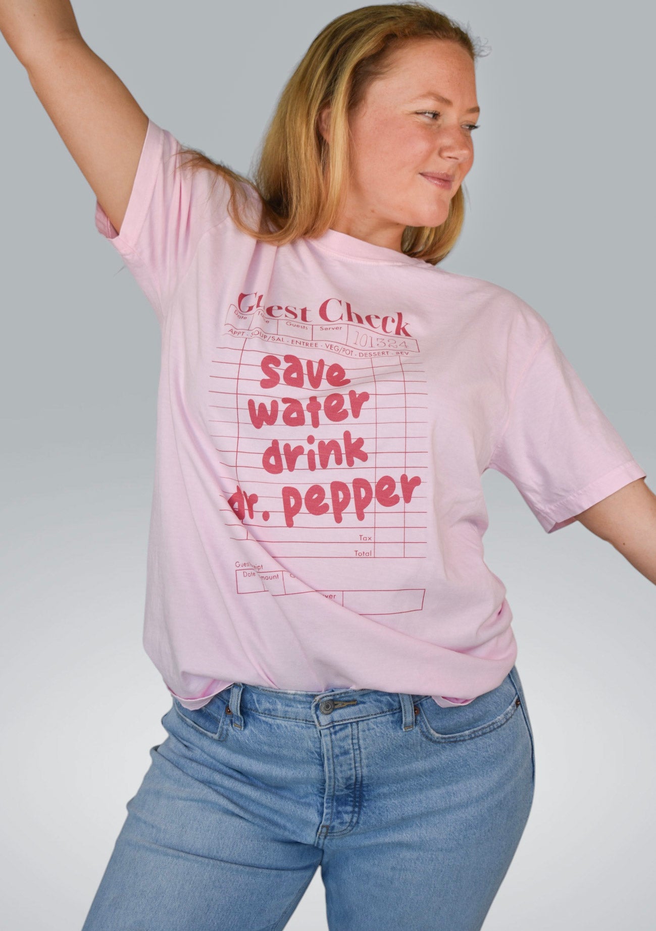 Save Water Drink Dr. Pepper  Comfort Colors Short Sleeve
