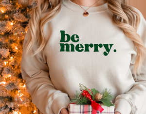 be merry crewneck sweatshirt