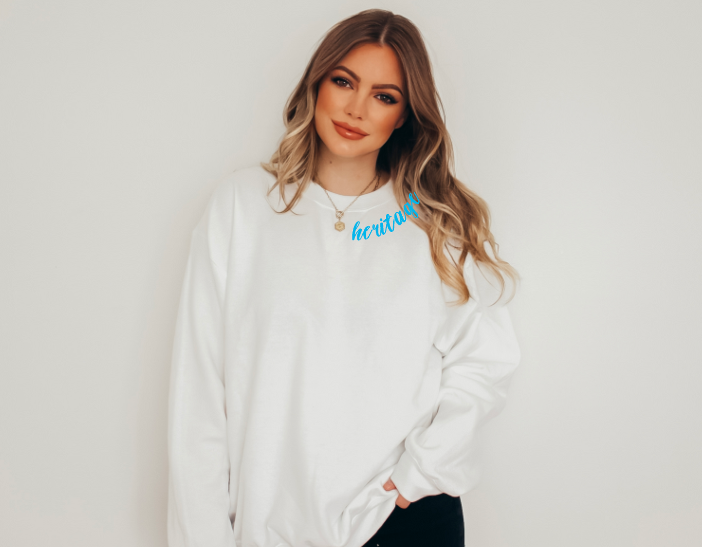 Heritage Curved  Crewneck Sweatshirt