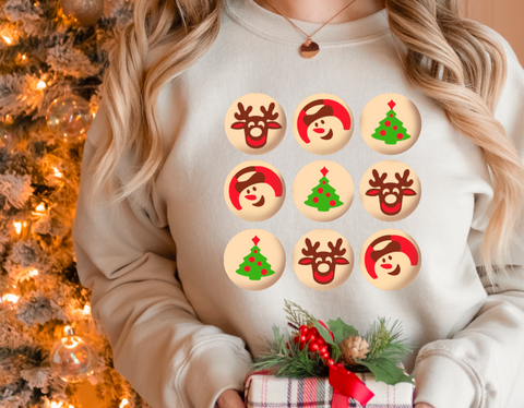 Christmas cookies crewneck sweatshirt