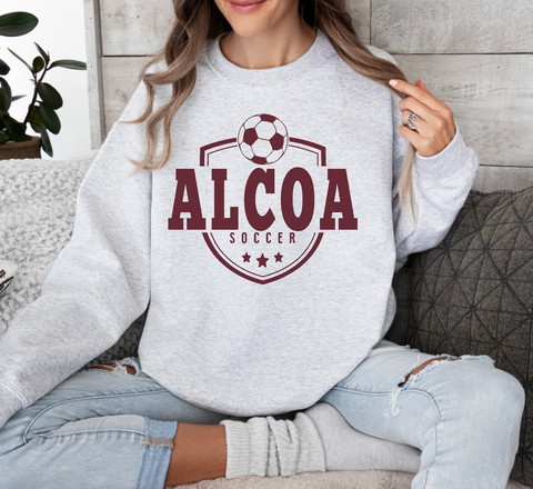 YOUTH Alcoa Soccer Crest  Crewneck Sweatshirt