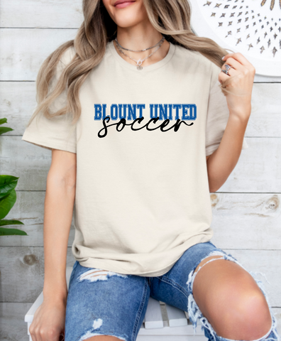 Blount United Soccer Script Short Sleeve