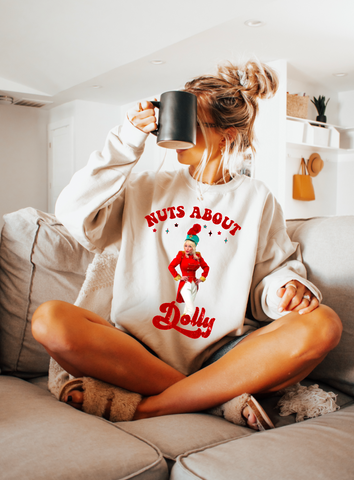 Nuts About Dolly Crewneck Sweatshirt