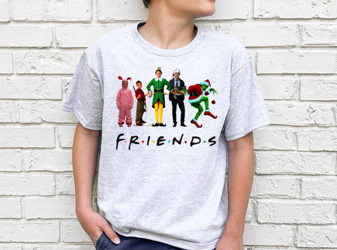 YOUTH Christmas Friends Short Sleeve