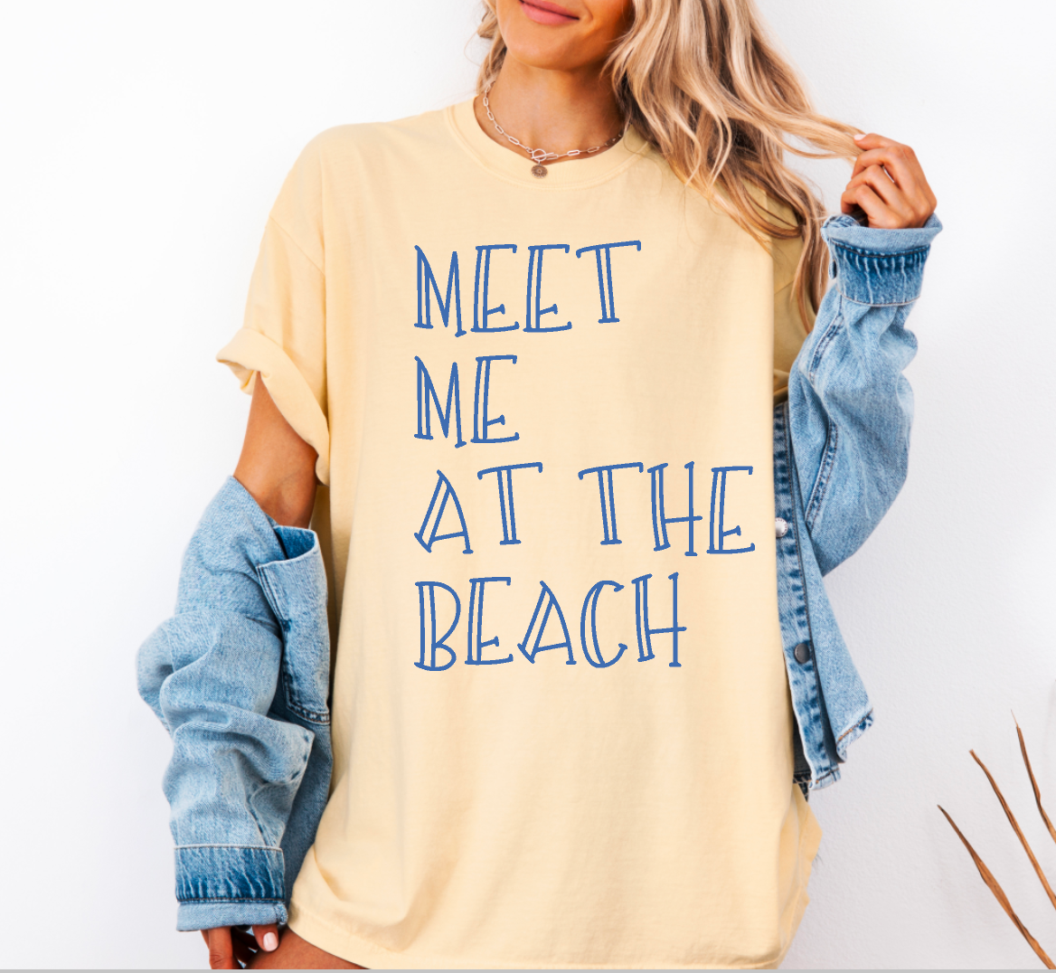 Meet Me at the Beach Comfort Colors Short Sleeve